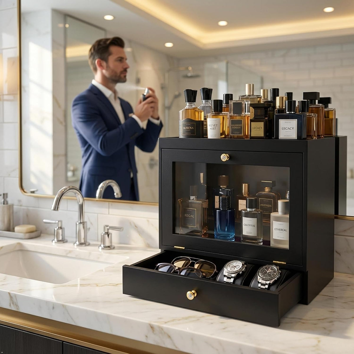 Vezari Luxury Fragrance Display Organizer