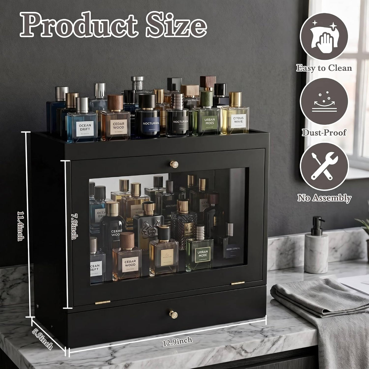 Vezari Luxury Fragrance Display Organizer